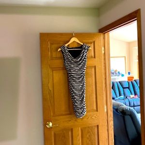 Black and white dress